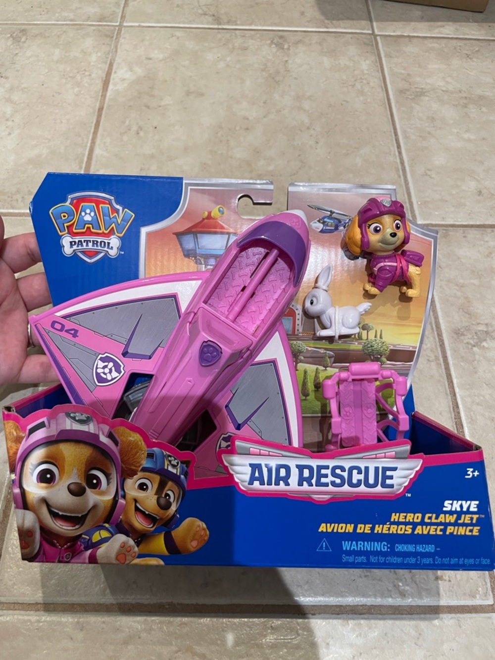 •PAW PATROL• SKYE Air Rescue Hero Claw Jet Plane toy action figure NWT NIB